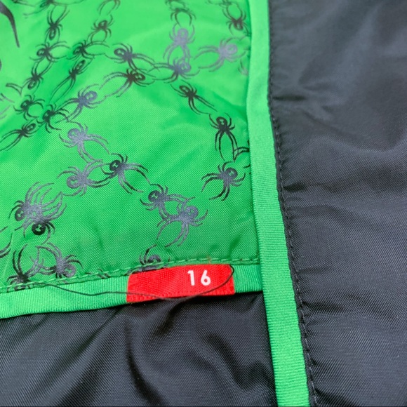 SPYDER green black winter snow ski jacket, boys 16 - Picture 6 of 7